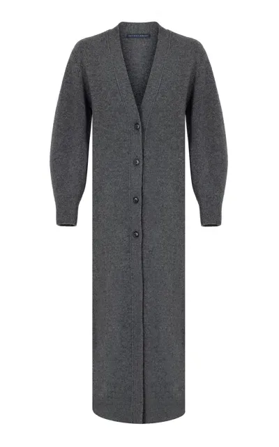 Zeynep Arcay Cashmere Maxi Cardigan Dress In Grey