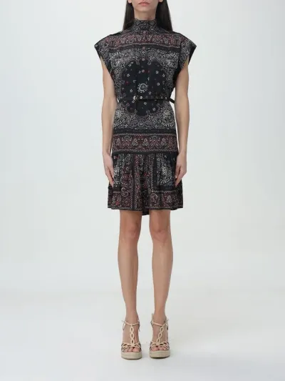 Zimmermann Utility Bandana-print Minidress In Black