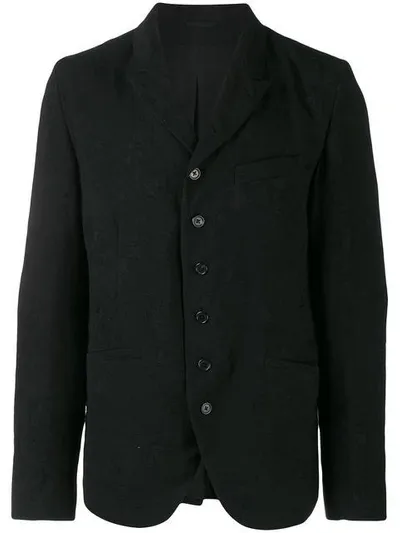 Ann Demeulemeester Distressed Blazer In Black