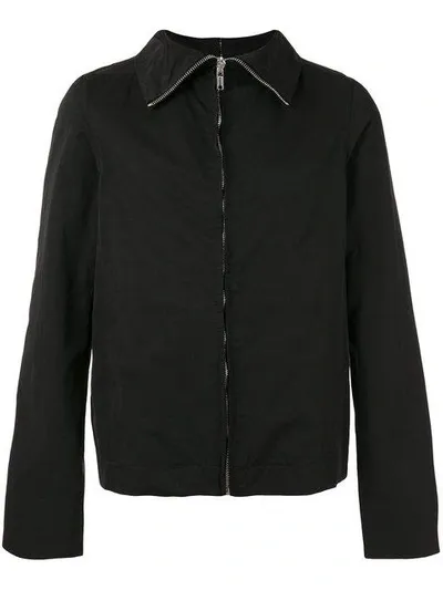 Rick Owens Drkshdw Zipped Lightweight Jacket In Black