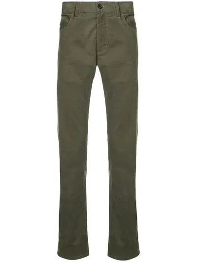 Cerruti 1881 Straight Leg Trousers In Green