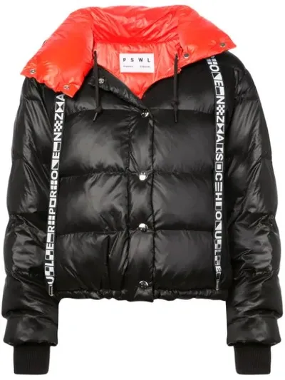 Proenza Schouler Pswl Reversible Hooded Quilted-shell Jacket In Black