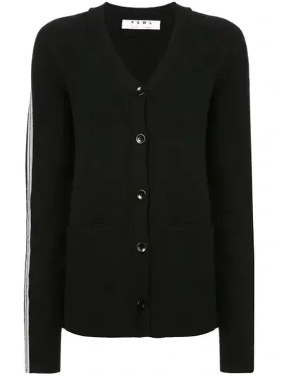 Proenza Schouler Pswl Merino Cashmere Cardigan In Black