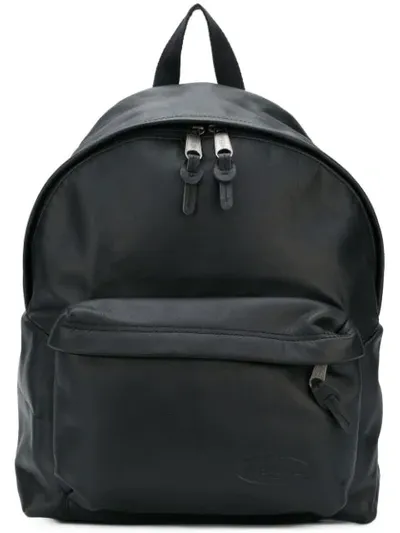 Eastpak 24l Padded Pak'r Leather Backpack In Black