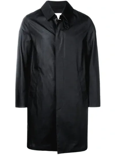 Mackintosh Storm System Button-up Coat In Black