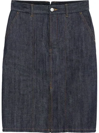 Mackintosh Dark Indigo Denim Skirt D-wsk001 In Blue