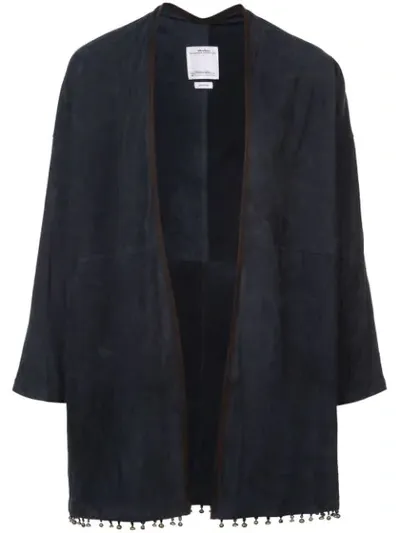 Visvim Loose-fit Cardigan In Blue