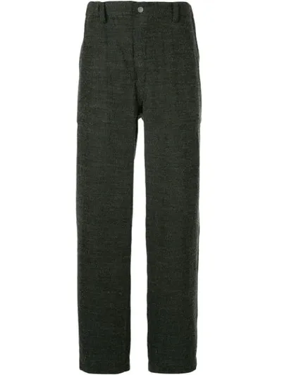 Issey Miyake Straight-leg Trousers In Grey