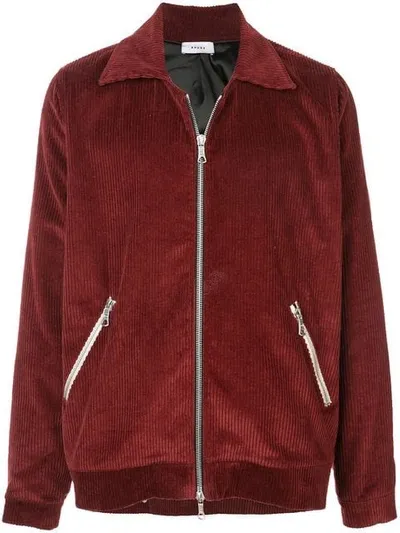 Rhude Bomberjacke Aus Cord In Red