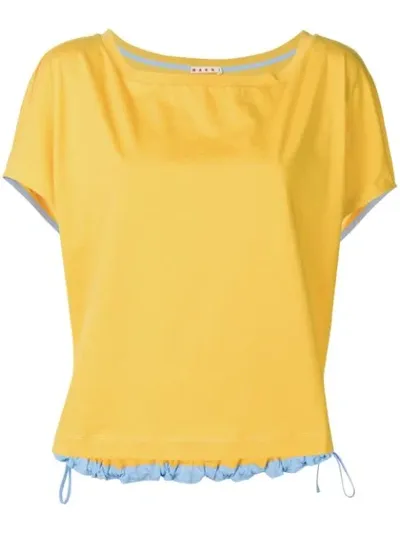 Marni Corded Tee In Yellow