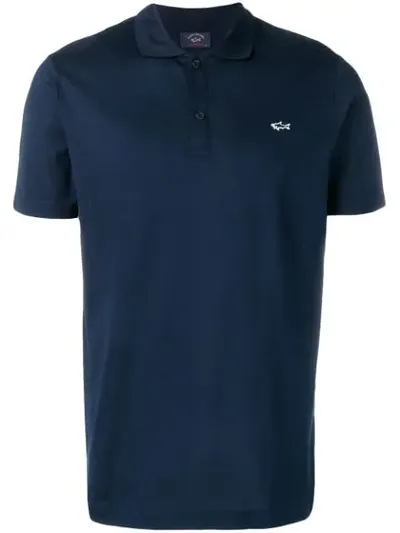 Paul & Shark Basic Polo Shirt In Blue