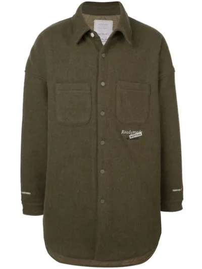 Readymade Oversized Button Down Shirt In Green