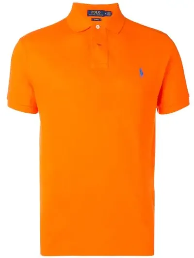 Polo Ralph Lauren Classic Logo Polo Top In Orange