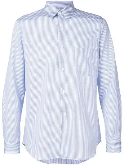 Comme Des Garçons Shirt Forever Striped Shirt In Blue