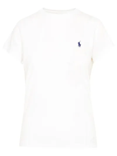 Polo Ralph Lauren Polo Pony Slim Cotton T-shirt In White