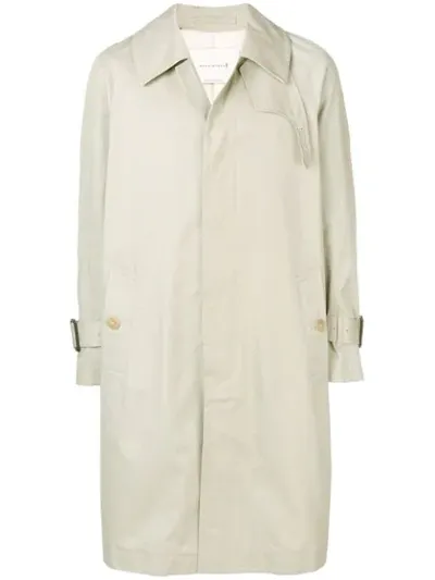 Mackintosh Sand Cotton Oversized Fly-fronted Trench Coat Gm-129bs In Brown