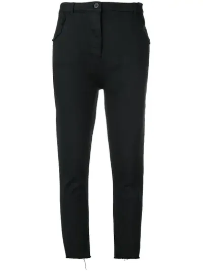 Thom Krom Slim-fit Cropped Jeans In Black