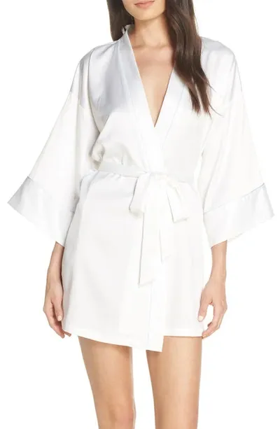 In Bloom By Jonquil The Bride Satin Wrap In Off-white