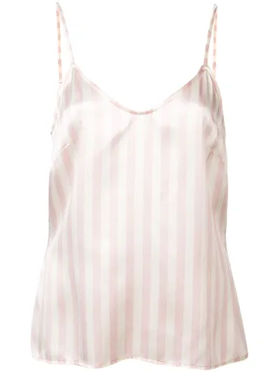 Morgan Lane Mackenzie Silk Pyjama Top In Pink