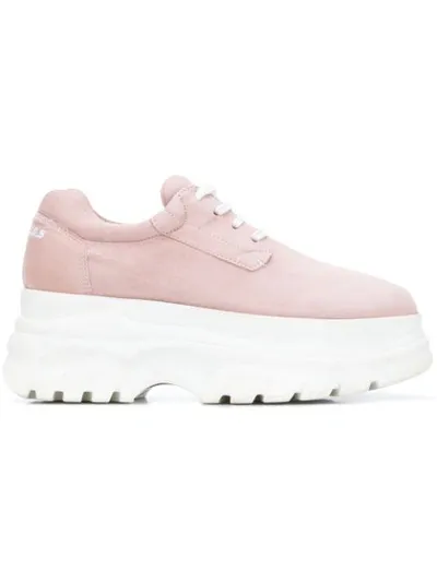 Joshua Sanders Spice Dollar Platform Sneakers In Pink