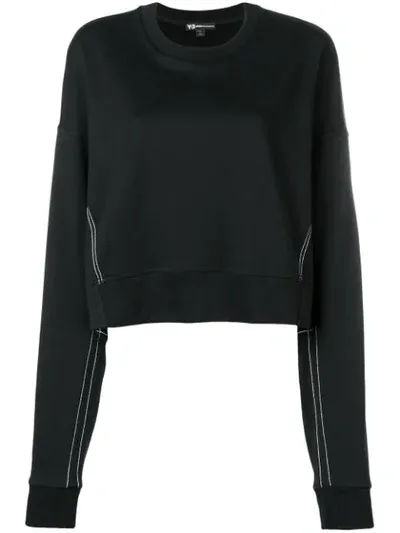 Y-3 Oversized-sweatshirt Mit Logo In Black