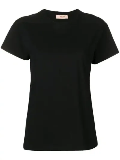 Twinset Plain T-shirt In Black