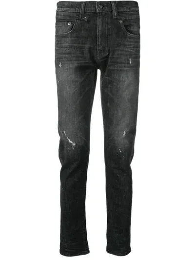 R13 Slim Fit Jeans In Black