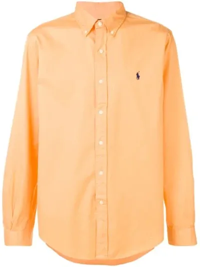 Polo Ralph Lauren Button Down Shirt In Orange