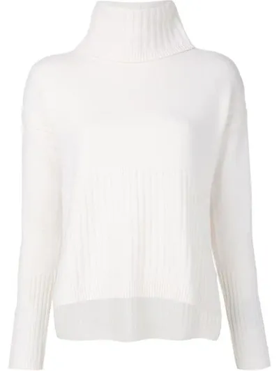 Derek Lam 10 Crosby Bond Turtleneck Sweater In White