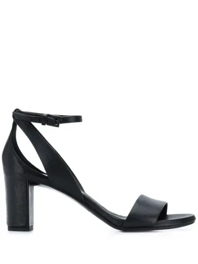 Del Carlo Open Toe Sandals In Black