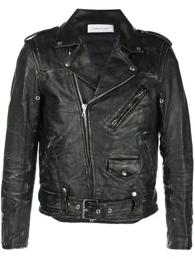 John Elliott Biker Jacket In Black