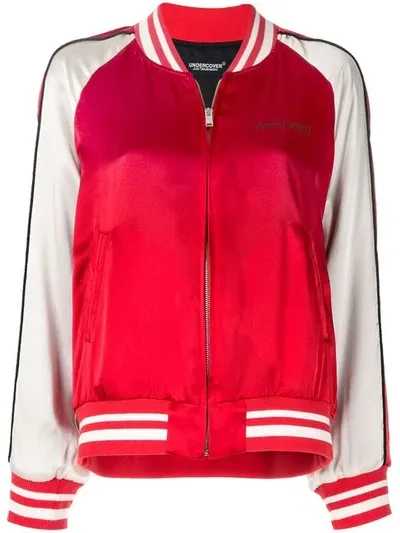 Undercover Rabbit Bomber Jacket In Red