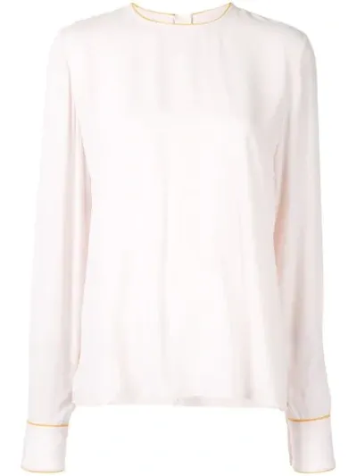 Marni Round Neck Blouse In White