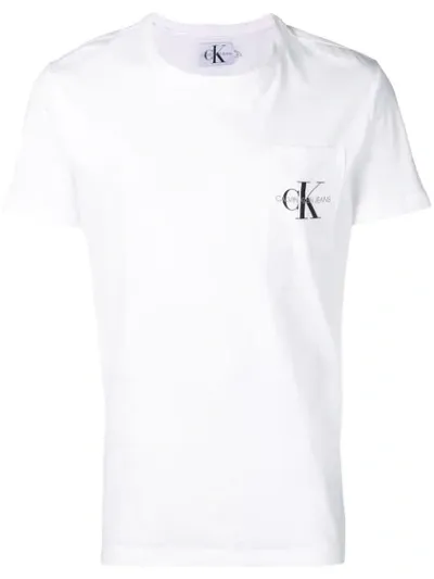 Calvin Klein Jeans Est.1978 Jersey T-shirt In White