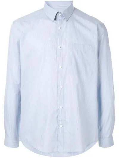 Cerruti 1881 Pinstripe Shirt In Blue