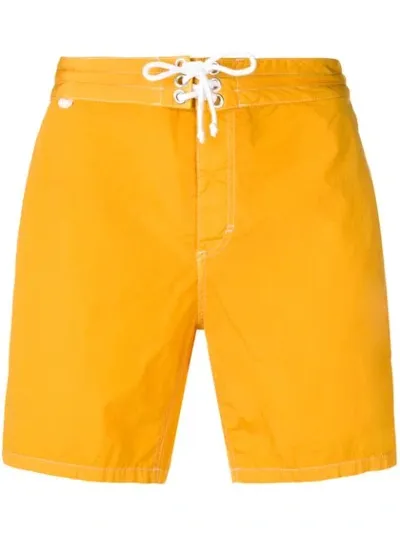 President's Drawstring Swim Shorts In Yellow