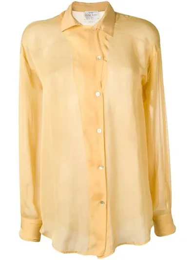 Forte Forte Button Shirt In Yellow