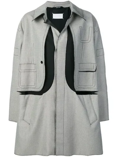 Maison Margiela Layered Coat In Neutrals