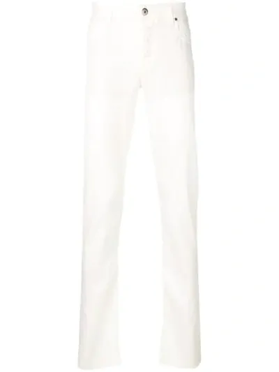 Loro Piana Straight-leg Trousers In White