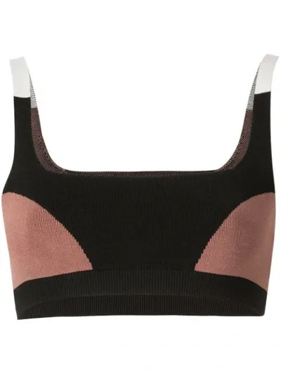 Nagnata Colour Block Bralette In Pink