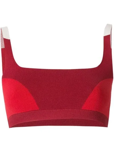 Nagnata Colour Block Bralette In Red