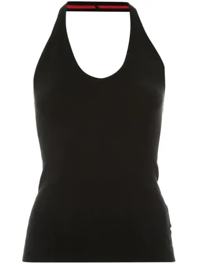 Nagnata Halter Sports Top In Black