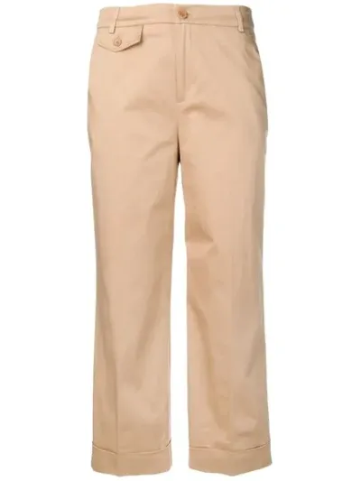 Liu •jo Emerald Trousers In Neutrals