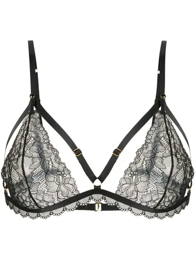 Maison Close Le Petit Secret Triangle Bra In Black