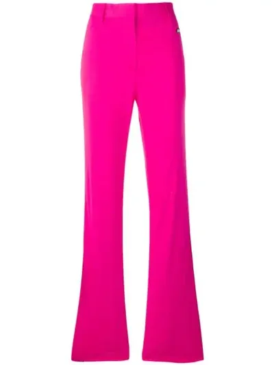 Msgm Flared Style Trousers In Pink