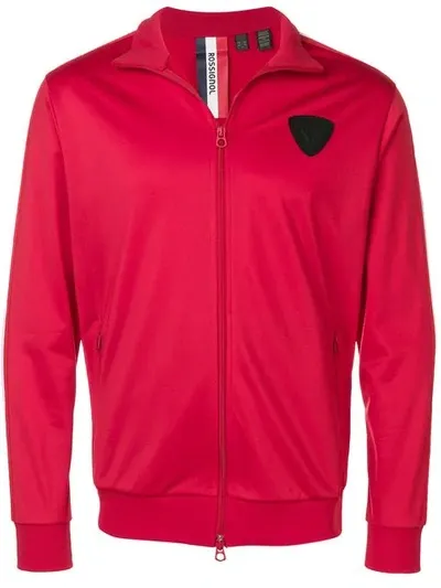 Rossignol Logo Patch Sports Jacket In Red