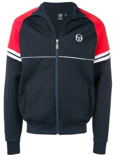 Sergio Tacchini Full Zip Sports Fleece In Blue