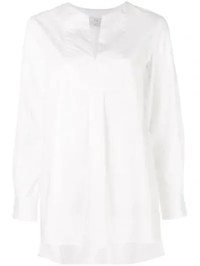 Co Bluse Mit Schlitz In White