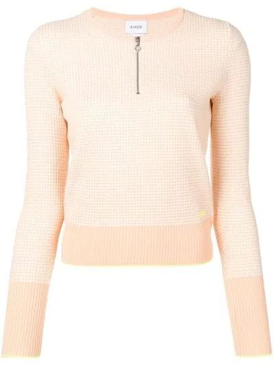 Barrie Waffle-knit Sweater In Orange