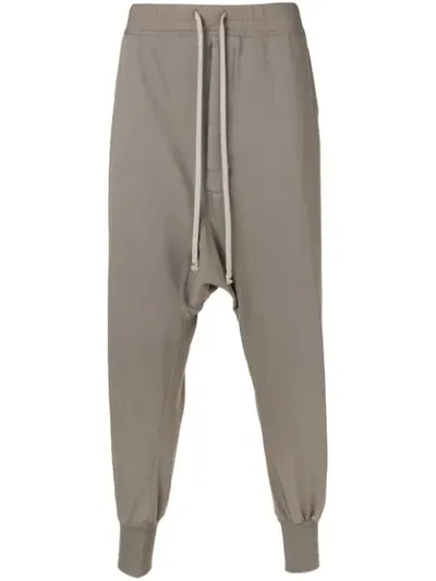 Rick Owens Drkshdw Drop-crotch Trousers In Brown